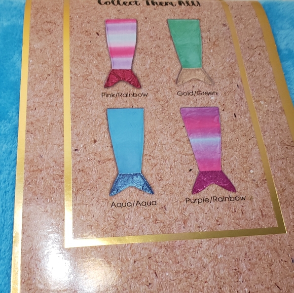 Blue Mermaid Sequins Plush Tail Throw - Picture 5 of 5